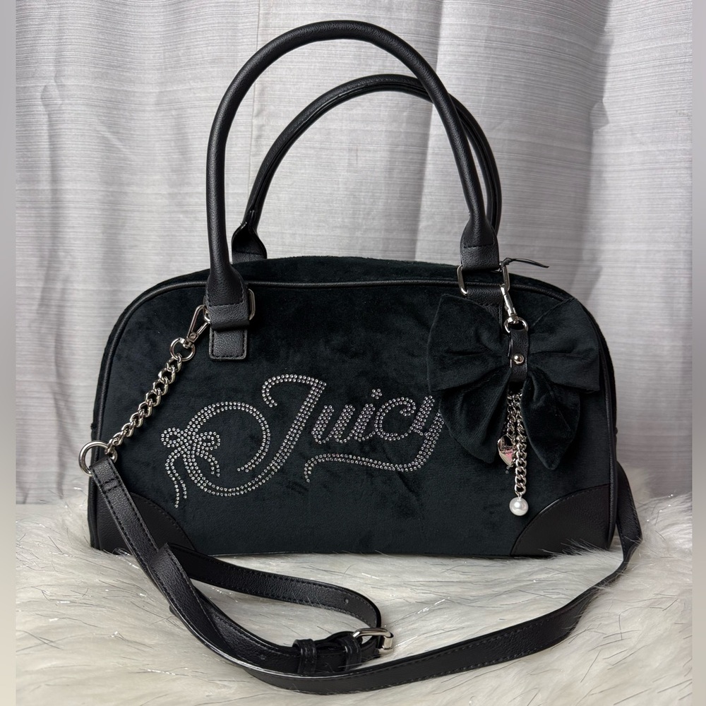 JUICY COUTURE liquorice never a dull moment hobo bag